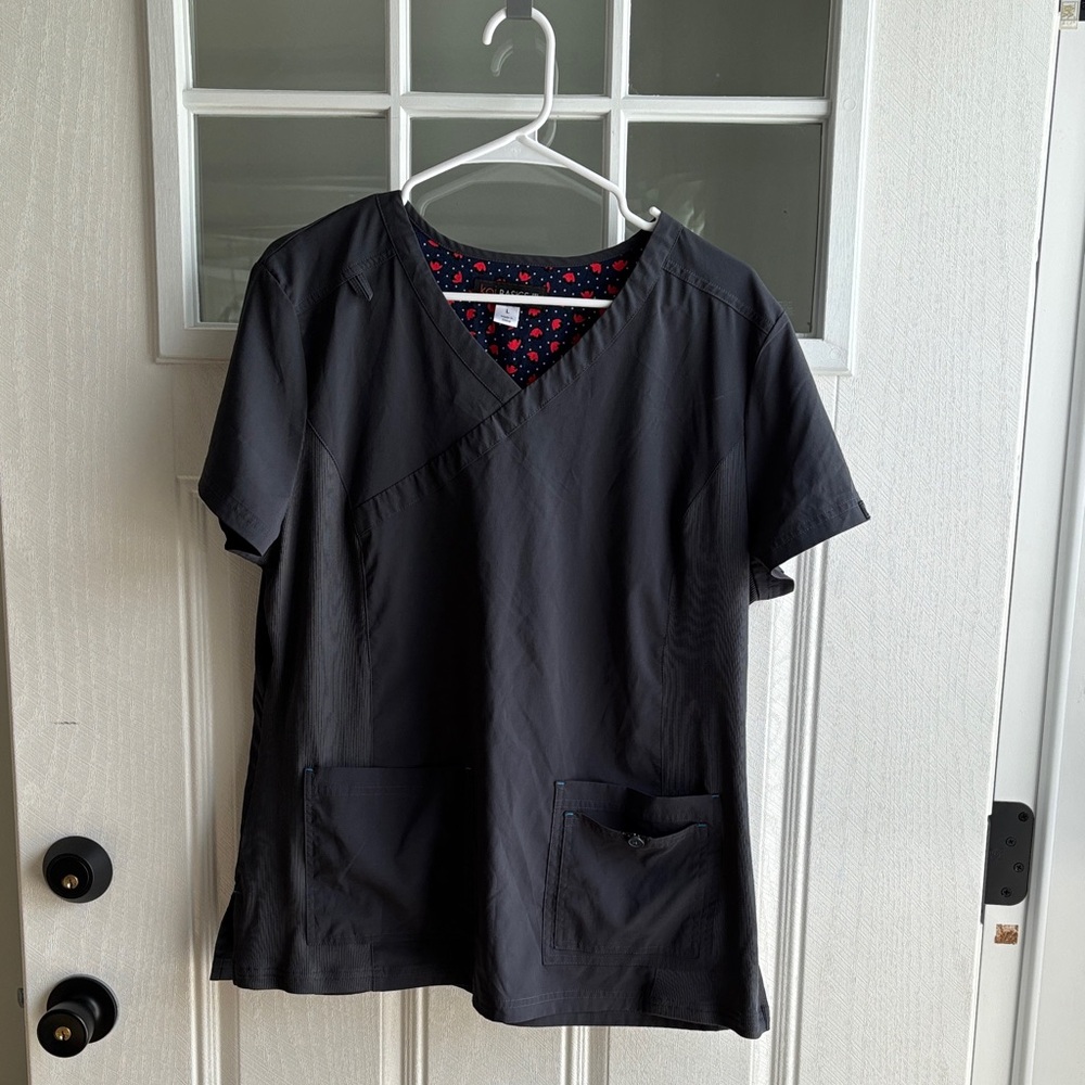 Grey Scrub Top